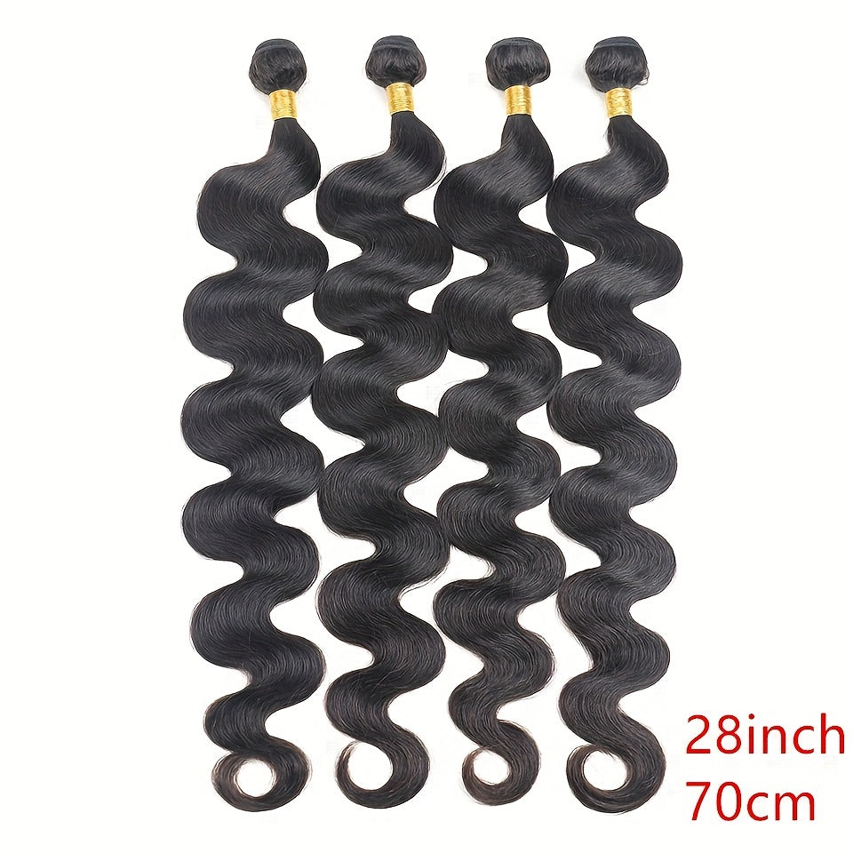 10A Brazilian Body Wave Hair Extensions - 3-Pack Human Remy Hair Bundles, Naturally Lustrous & Tangle-Free, Premium Quality for Women, 10-32 Inch Lengths