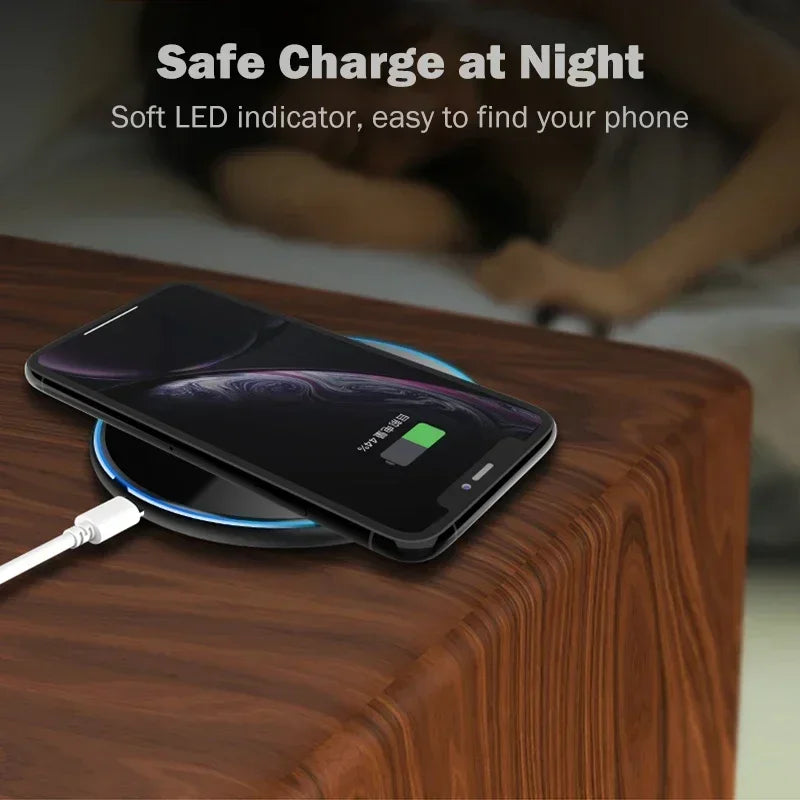 15W Fast Wireless Charger for Motorola Razr 40 50 Ultra/Edge 40 50 Pro/Moto X40 X50 Ultra Wireless Charging Pad LED Light
