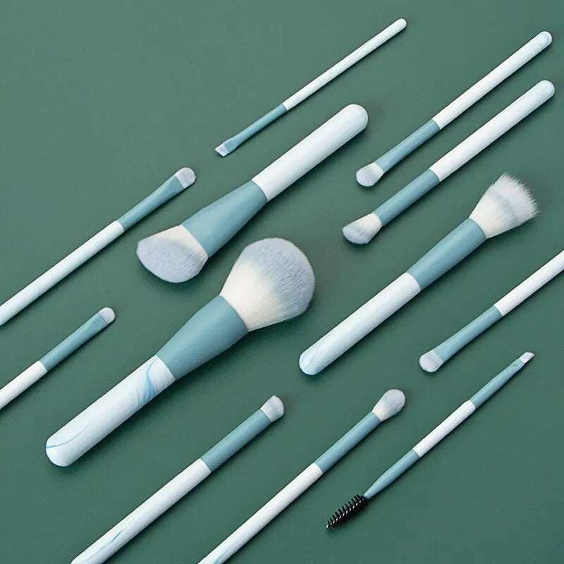 12Pcs Soft Makeup Brushes Set for Cosmetic Beauty Foundation Blush Powder Eyeshadow Concealer Blending Make Up Brush