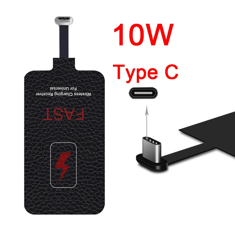 10W 5V/2A Wireless Charger Receiver Phone Charger Coil USB-C For iPhone 4 5 5s 6 6s 7 7 Plus Xiaomi Type-C Fast Receptor