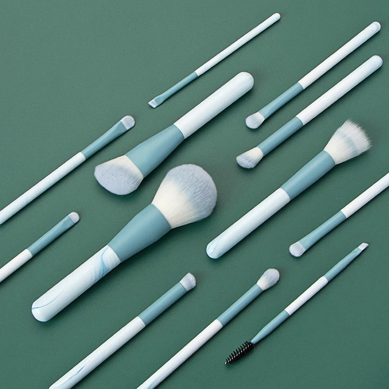 12Pcs Soft Makeup Brushes Set for Cosmetic Beauty Foundation Blush Powder Eyeshadow Concealer Blending Make Up Brush