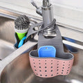 1 Pc Multifunctional Sink Sponge Rack With Adjustable Shoulder Strap - Hanging Bag, Organize And Drain Your Sponge With Ease - Perfect For Kitchen And Bathroom - Kitchen Supplies